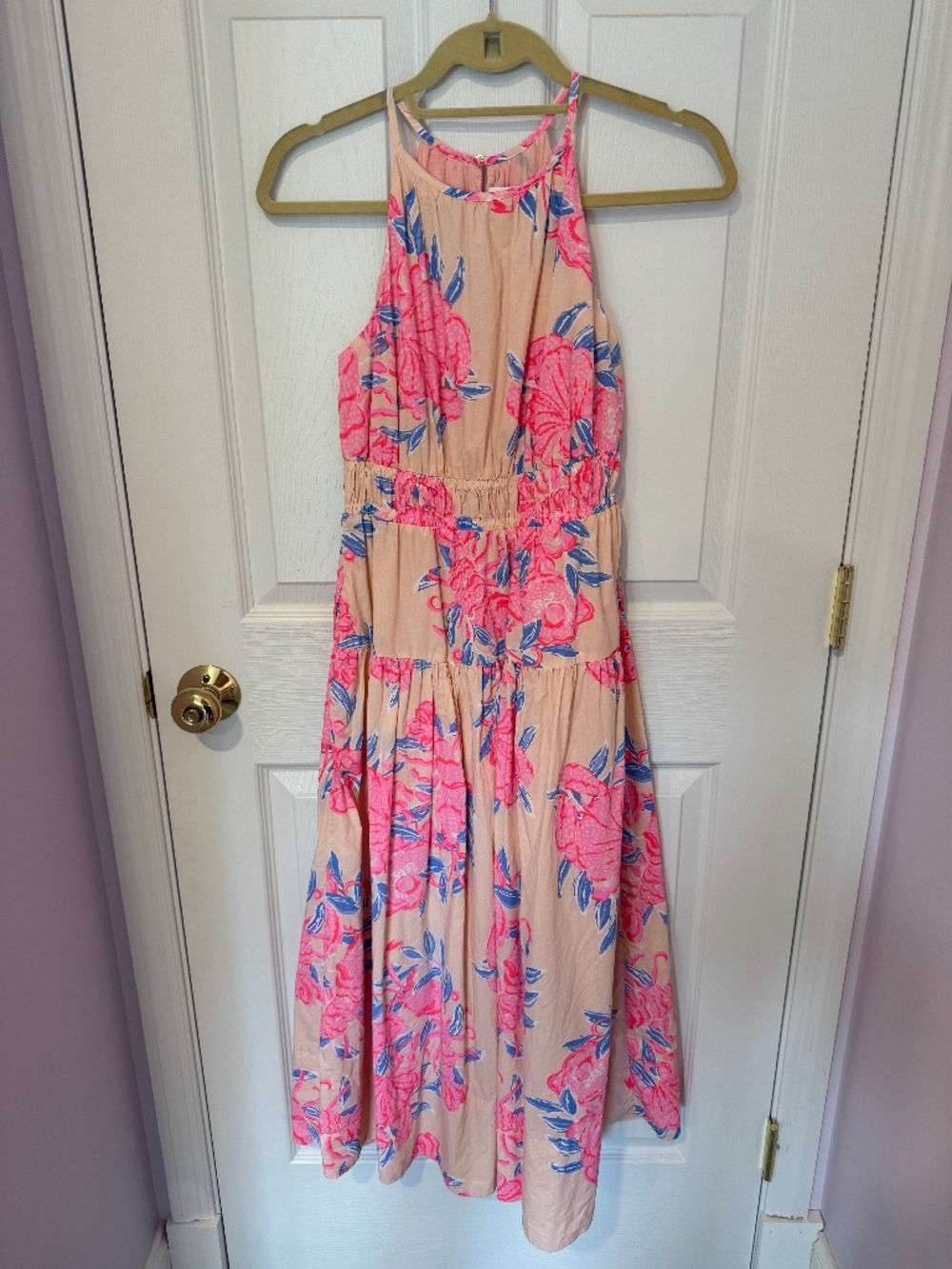 Lilly Pulitzer Floral Halter Dress – Size 2 (Never Worn)